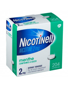 Nicotinell 2mg, Menthe, 204 Comprimés à sucer