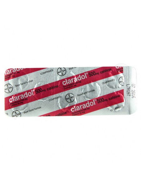 Claradol Caféiné 500mg 16 comprimés  - 3