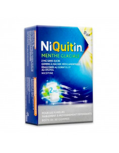 Niquitin 2mg, Menthe Glaciale, 30 gommes