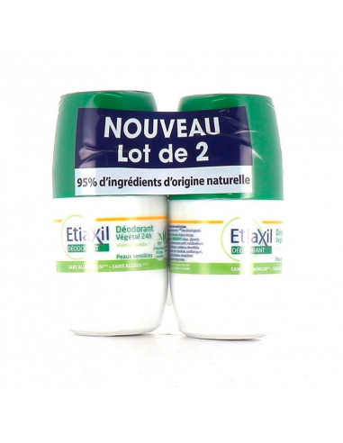 Etiaxil Déodorant Végétal 24h Lot 2x50ml