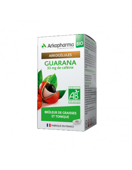 Arkogélules Guarana Bio 40 gélules