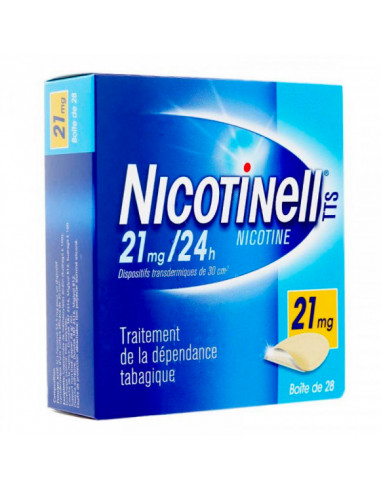 Nicotinell TTS 21mg/24h, 28 dispositifs transdermiques