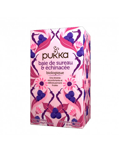 Pukka Tisane Baie de Sureau Echinacée Bio 20 sachets