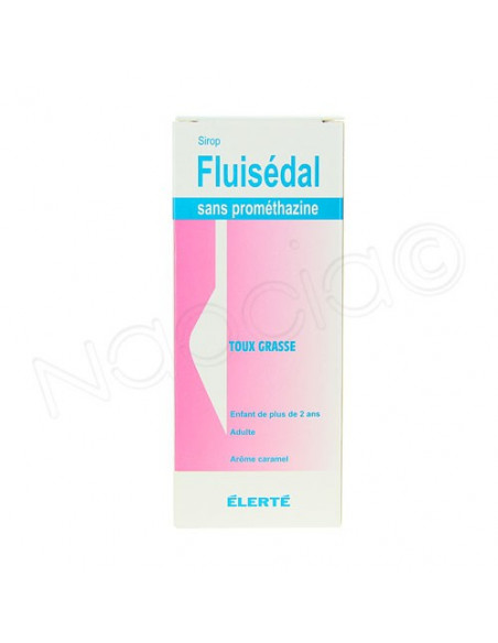 Fluisédal Sirop sans prométhazine Toux Grasse Caramel Flacon 250ml  - 2