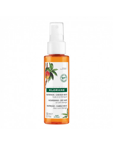 Klorane Nutrition Huile Bi-phase à la Mangue Spray 100ml Klorane - 1