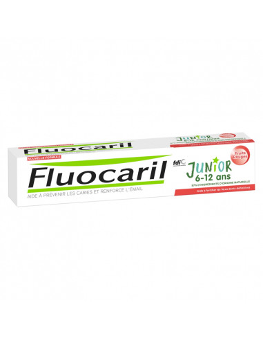 Fluocaril Junior 6-12 ans Dentifrice Fruits Rouges 75ml