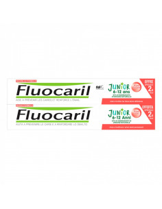 Fluocaril Junior 6-12 ans Dentifrice Fruits Rouges Lot 2x75ml