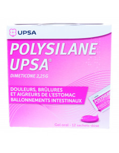 POLYSILANE UPSA, Diméticone, Gel oral, 12 sachets dose