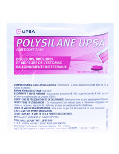POLYSILANE UPSA, Diméticone, Gel oral, 12 sachets dose 2