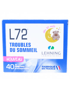 L72 Troubles Mineurs du Sommeil, 40 Comprimés Orodispersibles