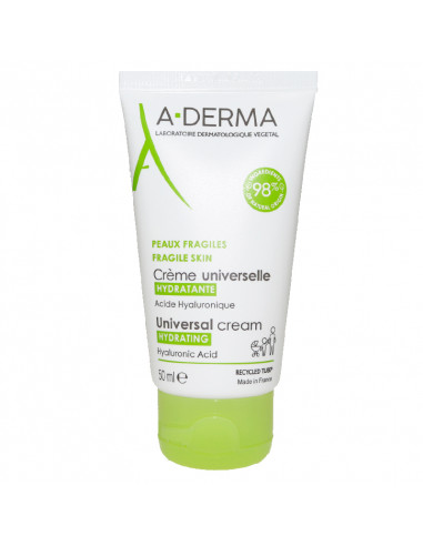 Aderma Crème Universelle Hydratante Peaux Fragiles 50ml