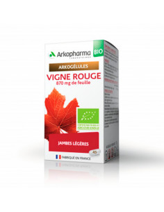 Arkogélules Vigne Rouge Bio Jambes Légères 45 gélules