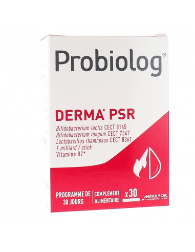 Probiolog Derma PSR 30 sticks. Voie orale