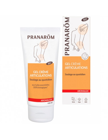 Pranarom Aromalgic Gel Crème Articulations Bio 100ml boîte et tube