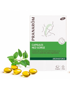 Pranarom Aromaforce Capsules Bio Nez-Gorge 30 capsules Pranarom - 1