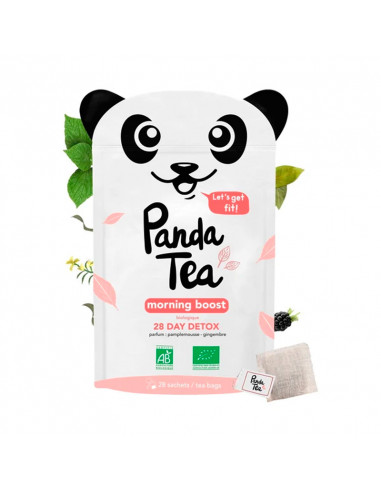 Panda Tea Morning Boost 28 jours Détox Thé Bio 28 sachets Panda Tea - 1