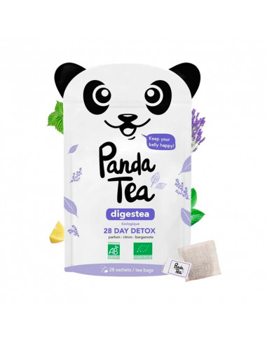Panda Tea Digestea 28 jours Détox Infusion Bio 28 sachets