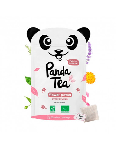 Panda Tea Flower Power Infusion Bio Cycle Féminin 28 sachets