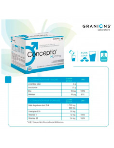 Conceptio Homme Fertilité et Reproduction normales 90 capsules + 30 sachets 2