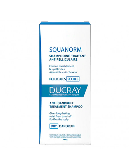 Ducray Squanorm Shampooing Traitant Pellicules Sèches Boîte