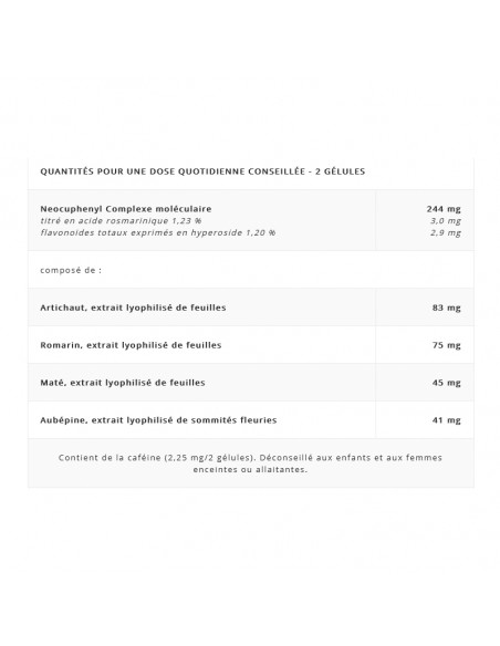 Aboca Hepa Action Advanced informations nutritionnelles