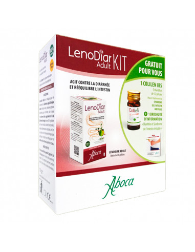 Aboca Lenodiar Adult Kit : 20 gélules Lenodiar + Echantillon Colilen IBS 12 gélules offert