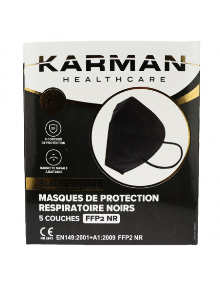 Masque FFP2 Noir Karman Healthcare