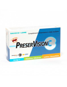 Préservision 3 Complément alimentaire à visée oculaire Boîte 60 capsules
