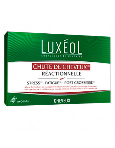 Luxéol Chute de Cheveux Réactionnelle 30 Gélules