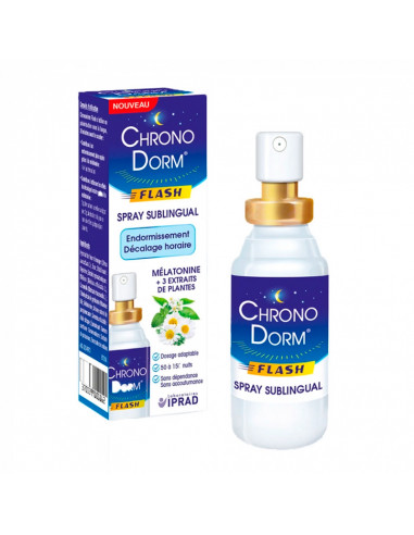 Chronodorm Flash Spray sublingual à la mélatonine 30ml