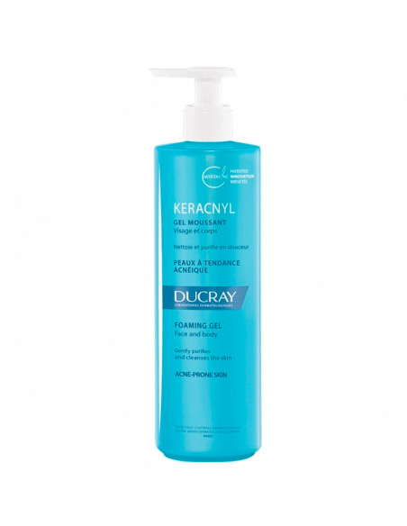 Ducray Keracnyl Gel Moussant Visage Corps 400ml