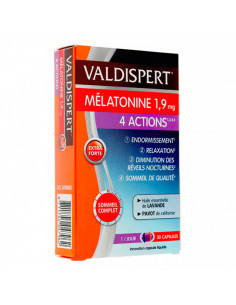 Valdispert Mélatonine 1,9mg 4 actions 30 Capsules