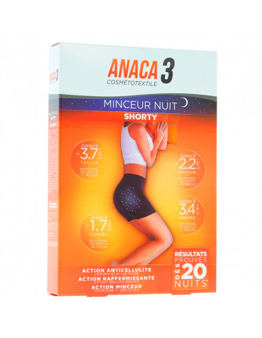 Anaca3 Shorty Minceur Nuit Taille SM ou LXL