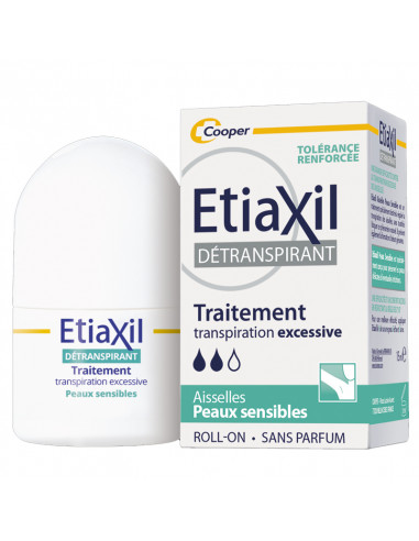 Etiaxil détranspirant roll on bille blanc et vert transpiration excessive