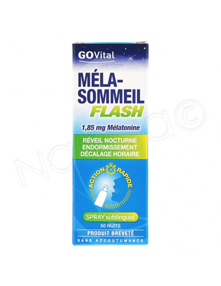 GOVital Méla-Sommeil Flash spray sublingual. 20ml