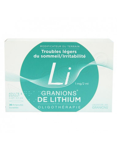 Granions de Lithium Oligothérapie