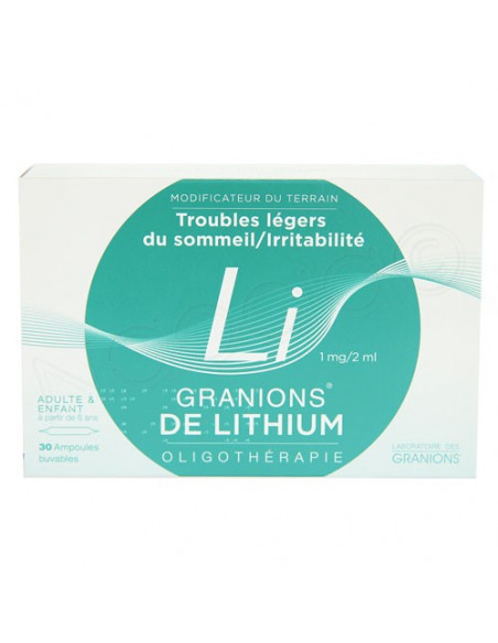 Granions de Lithium Oligothérapie