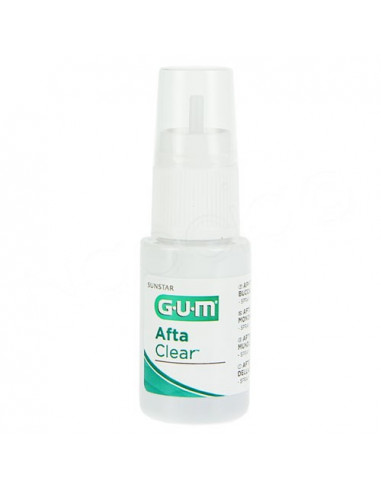 Gum Afta Clear spray aphtes et lésions buccales difficiles d'accés 15ml