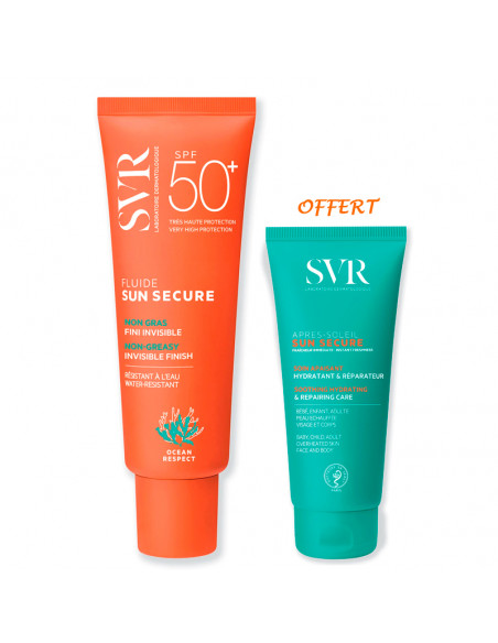 SVR Sun Secure SPF50+ Fluide 50ml + Après-soleil 50ml OFFERT