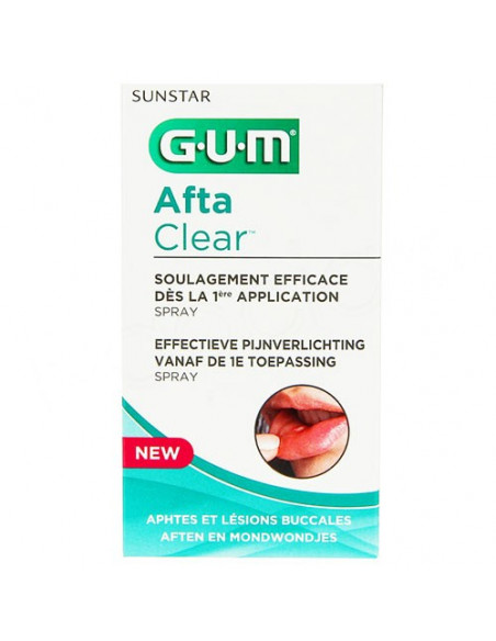 Gum Afta Clear spray aphtes 15ml Sunstar - 2