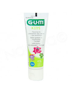 Gum Kids Dentifrice Fluoré 2-6 ans Tube 50ml