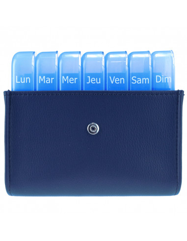 Pilbox Maxi Pilulier Semainier Marine