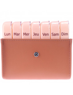 Pilbox Maxi Pilulier Semainier Fauve