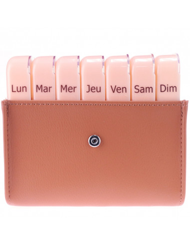 Pilbox Maxi Pilulier Semainier Fauve