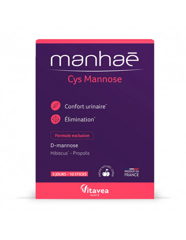Manhaé Cys Mannose Confort Urinaire 10 sticks