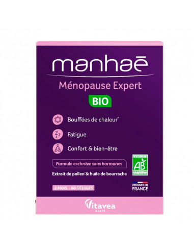 Manhaé Ménopause Expert Bio 60 Gélules