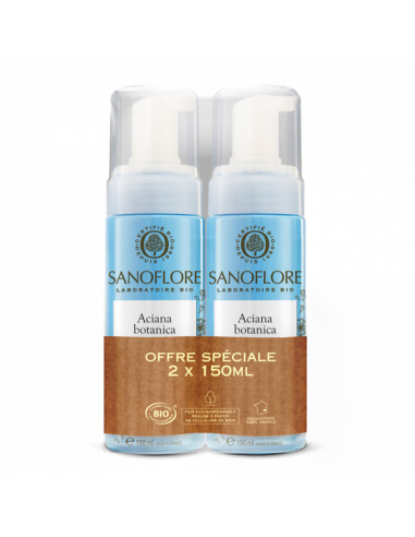 Sanoflore Aciana Botanica Mousse d'Eau Nettoyante Lot 2x150ml