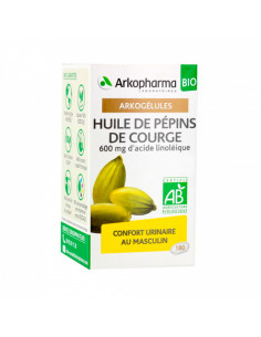 Arkogélules Huile Pépins de Courge Bio Confort Urinaire Masculin 180 capsules