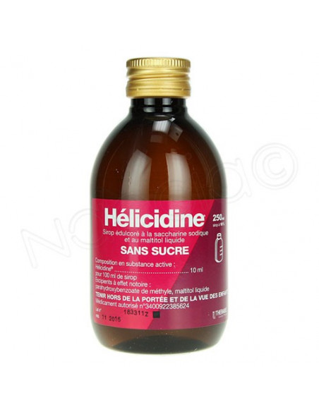 Hélicidine Sans Sucre 10% Flacon 250ml  - 2