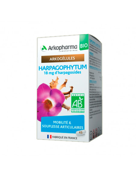 Arkogélules Harpagophytum Bio Mobilité et Souplesse Articulaire 45 gélules